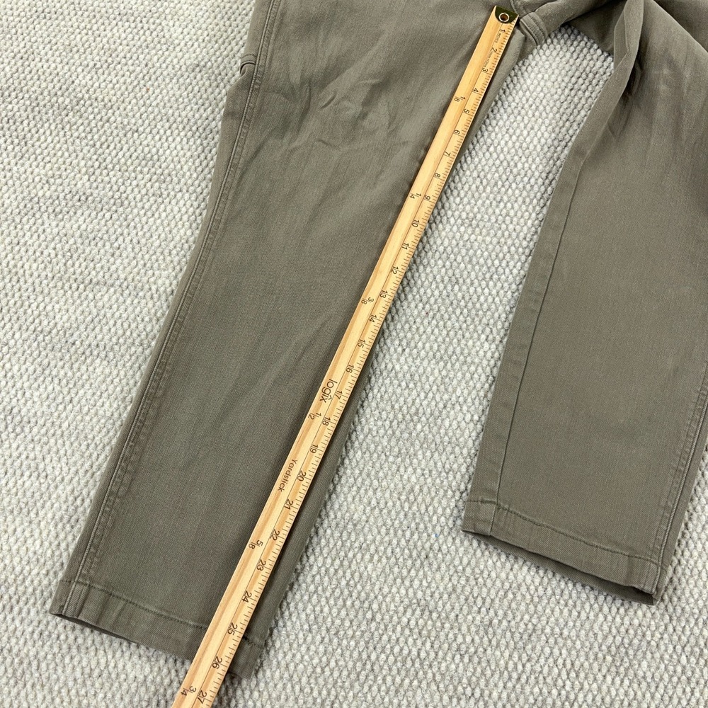 Judy Blue Jeans‎ Women 11 30 Slim Fit Carpenter Olive Green Moss Denim Straight - Picture 7 of 13